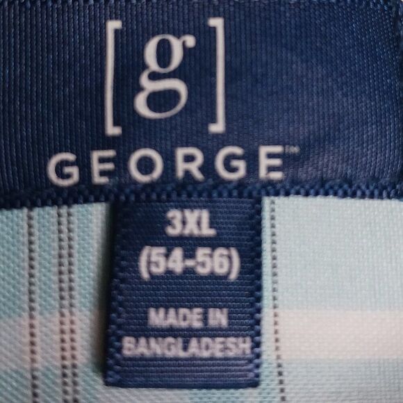 George Men's size 3XL Short Sleeve Button Down Shirt - Picture 6 of 11